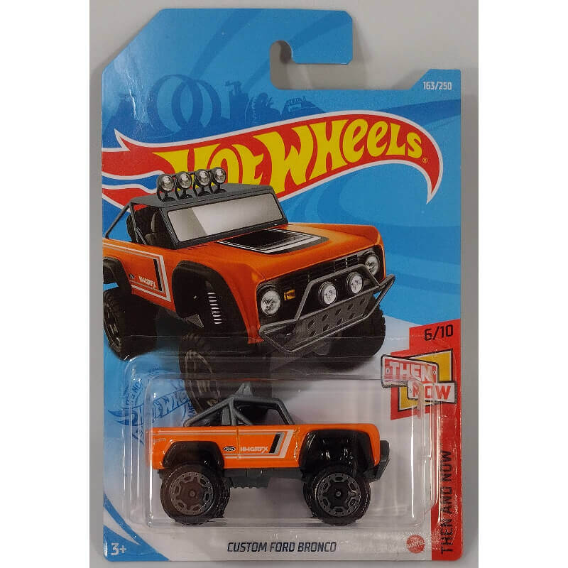  Hot Wheels 2021 Then and Now Custom Ford Bronco (Orange) 6/10 163/250