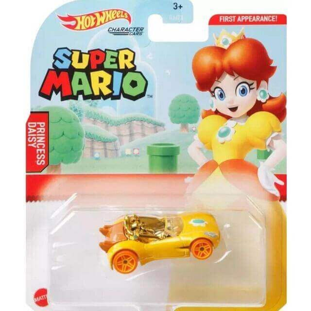 Hot Wheels Super Mario Nintendo Character Cars 2021 Princess Daisy