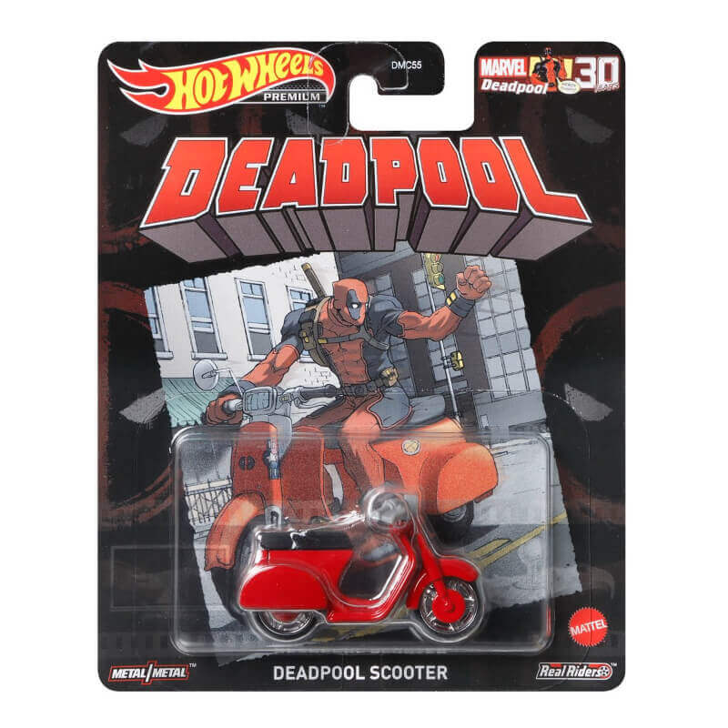  Hot Wheels 2021 Replica Entertainment Cars Marvel 30th Deadpool Scooter