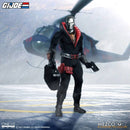 Mezco Toyz G.I. Joe Destro One:12 Collective Action Figure holding briefcase and pistol