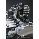 Hiya Toys Judge Dredd vs. Death B&W 1:18 Limited Edition Figure 2-Pack - San Diego Comic Con Previews Exclusive, Closeup of Death
