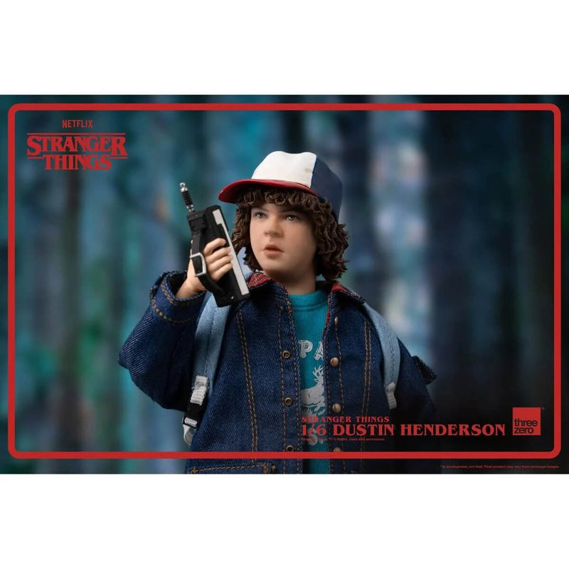 Threezero Stranger Things Dustin Henderson 1:6 Scale 9" Action Figure with walkie talky