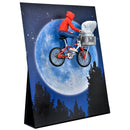E.T. The Extra-Terrestrial 40th Anniversary Elliott & E.T. on Bicycle 7″ Scale Action Figure, on display, left side view