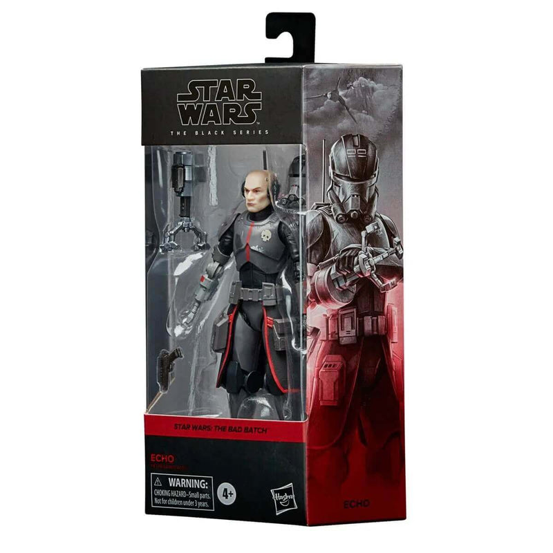 Hasbro Star Wars The Black Series Echo (The Bad Batch) 6-Inch Action Figure, Package Side