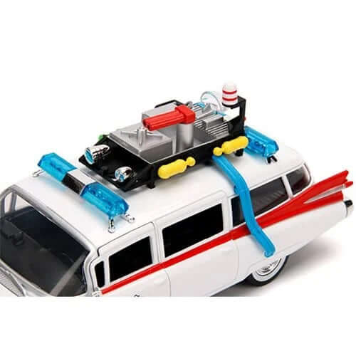 Jada Toys Ghostbusters Hollywood Rides ECTO-1 1:24 9 Inch Scale Die-Cast Metal Vehicle top view