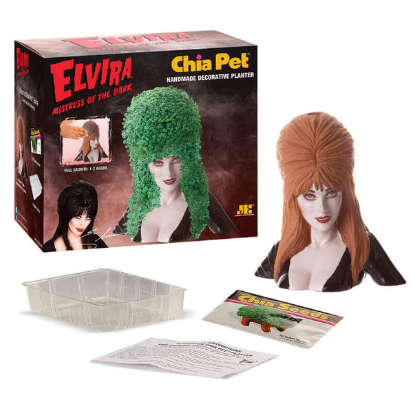 Chia Pet Elvira Mistress of the Dark Handmade Decorative Planter
