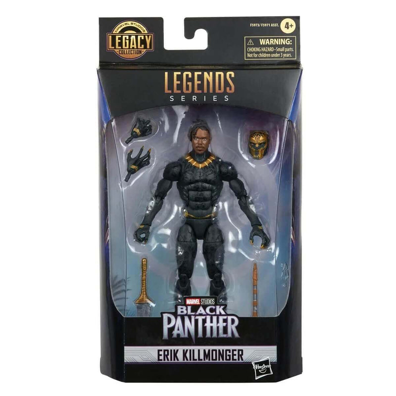 Hasbro Black Panther Marvel Legends Legacy Collection 6-Inch Action Figures, Erik Killmonger Box Front