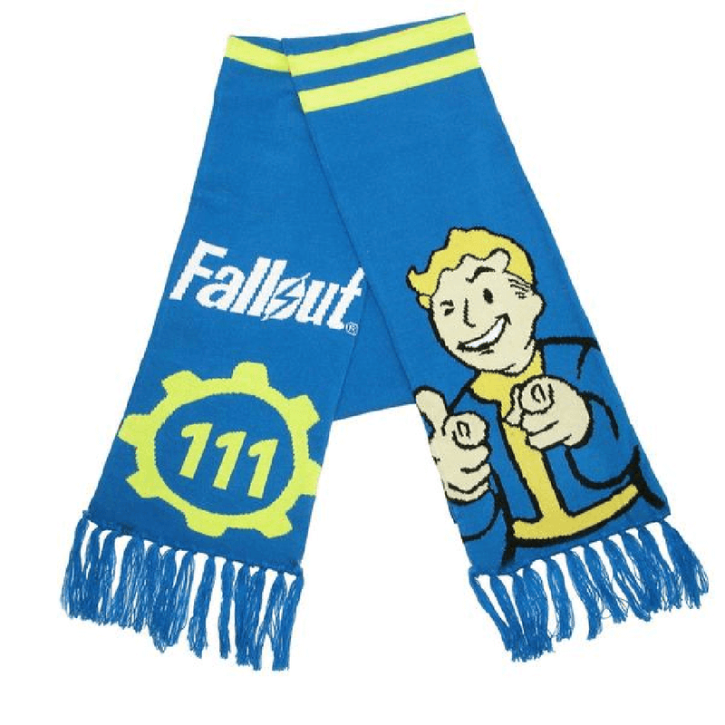 Fallout 111 Vault Blue Knit Scarf