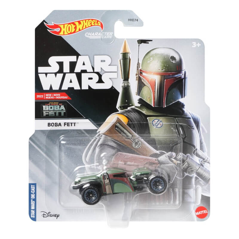Star Wars Die-Cast Hot Wheels Character Cars Boba Fett Re-Armored