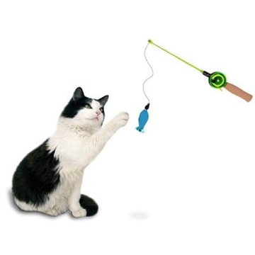 Our Pets Go Fish! Teaser Wand Cat Toy