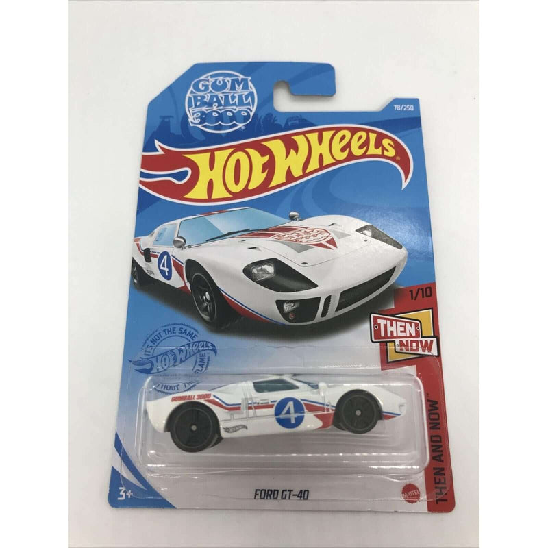 Hot Wheels 2021 Then and Now Ford GT-40 (White) 1/10 78/250