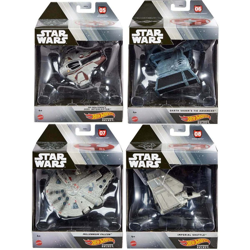 Hot Wheels 2022 Star Wars Starships Select 1:50 Scale Mix 2 Vehicles