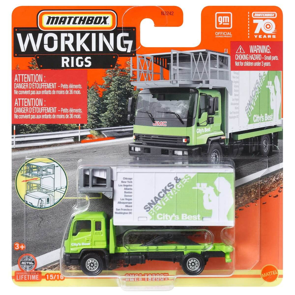 Matchbox Rev Rigs Matchbox 2023 Working Rigs (Wave 3) 1:64 Diecast Vehicles