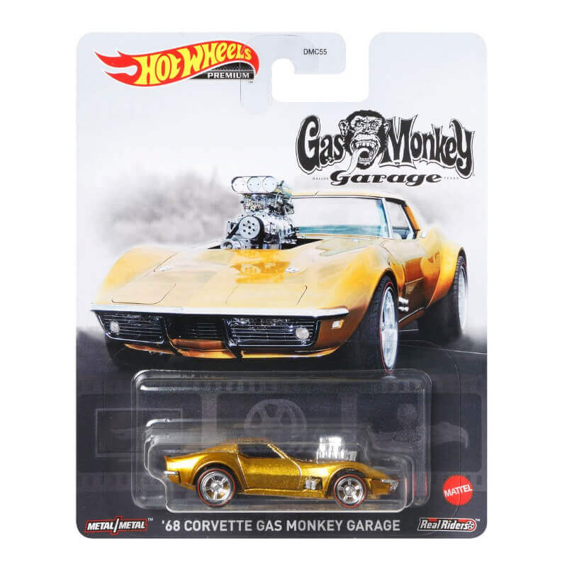  Hot Wheels 2021 Replica Entertainment Cars 68' Corvette Gas Monkey Garage