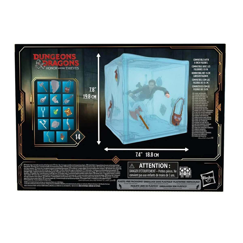 Dungeons & Dragons Honor Among Thieves Golden Archive Gelatinous Cube 6-Inch Scale Deluxe Action Figure, package back