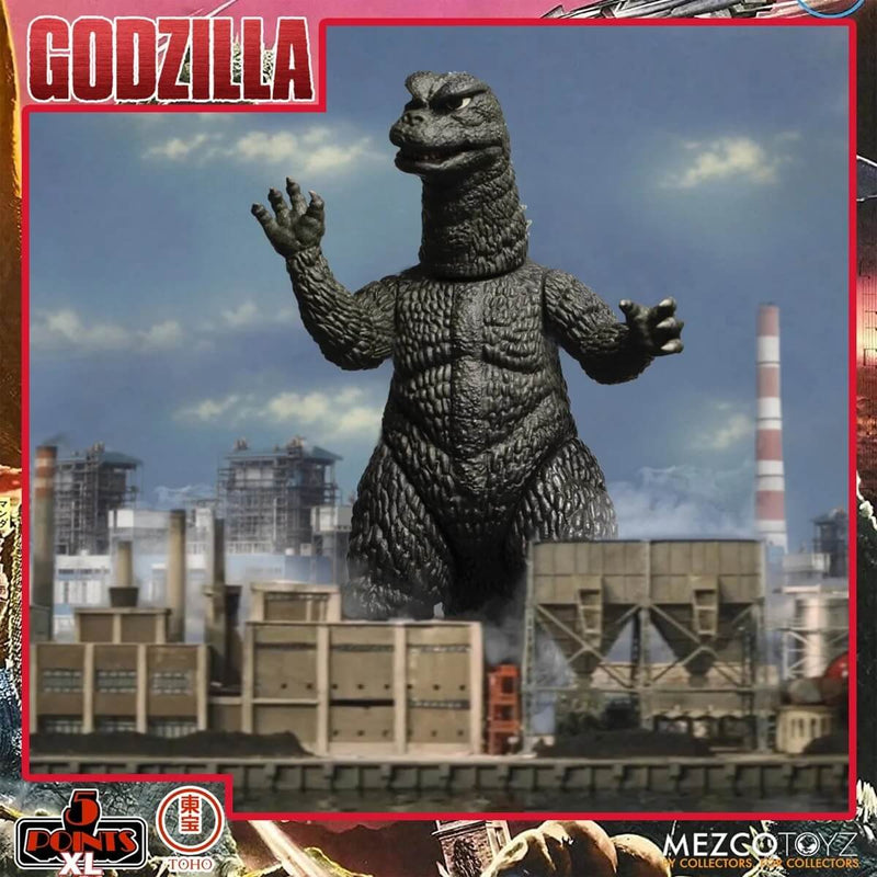 Mezco Toyz Godzilla: Destroy All Monsters (1968) 5 Points XL Round 1 Boxed Set - Godzilla