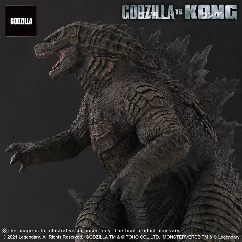 Godzilla 10-Inch Collectible Figure from X-Plus (Side view).