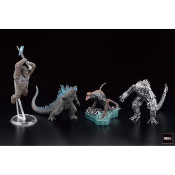 godzilla king monsters toys Art Spirits Godzilla vs. Kong Hyper Modeling Series Figures Set of 4