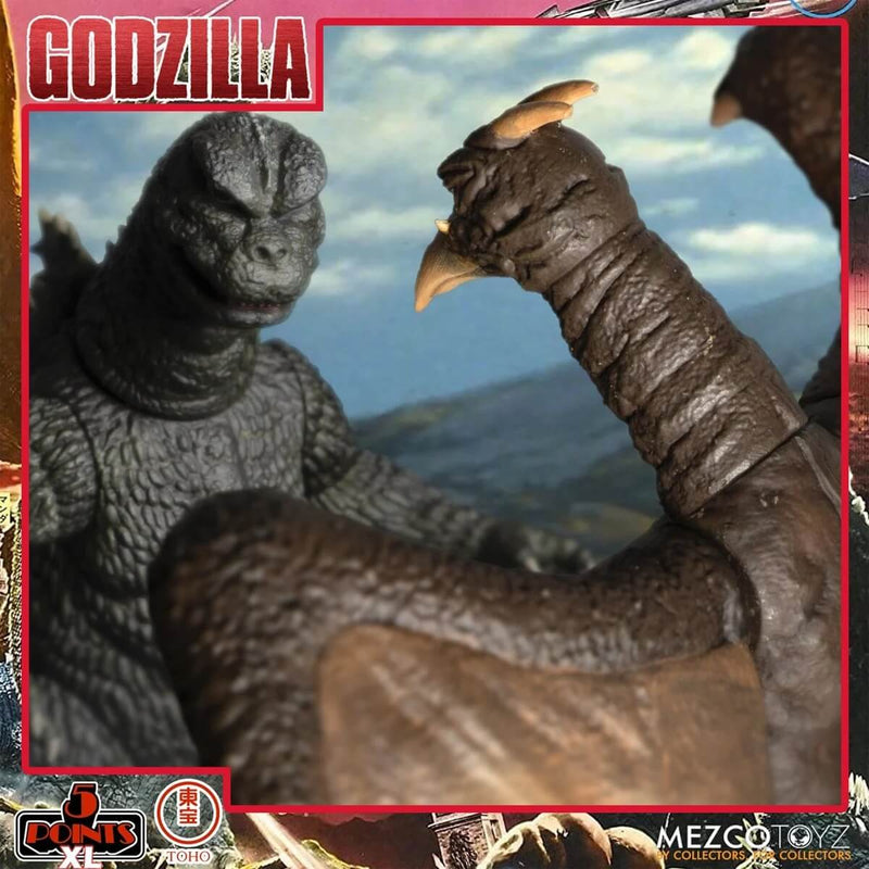 Mezco Toyz Godzilla: Destroy All Monsters (1968) 5 Points XL Round 1 Boxed Set - Godzilla