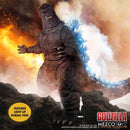 Mezco Toyz Ultimate Godzilla with Light and Sound 18-Inch Mega-Scale Figure, showing light-up dorsal fins