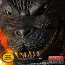 Mezco Toyz Ultimate Godzilla with Light and Sound 18-Inch Mega-Scale Figure, showing closeup of face and eyes