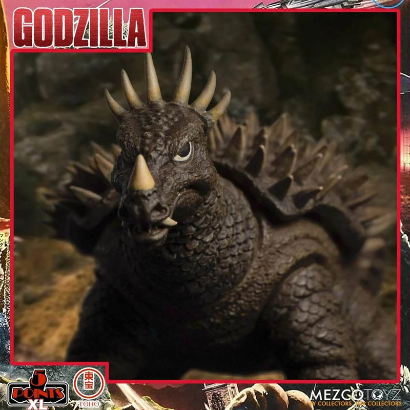 Mezco Toyz Godzilla: Destroy All Monsters (1968) 5 Points XL Round 1 Boxed Set - Godzilla