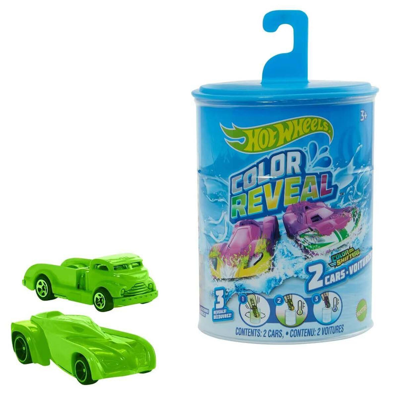 Hot Wheels Color Reveal Vehicle 2-Pack, Green