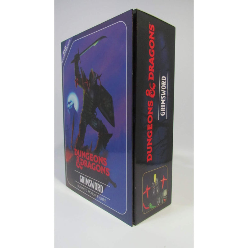 NECA Ultimate Grimsword Dungeons & Dragons 7 Inch Scale Action Figure, Package left side