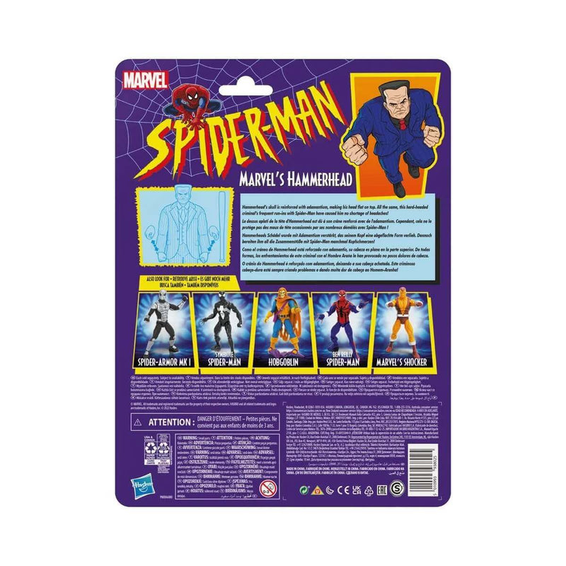 Hasbro Spider-Man Retro Marvel Legends 6-Inch Action Figure, Hammerhead