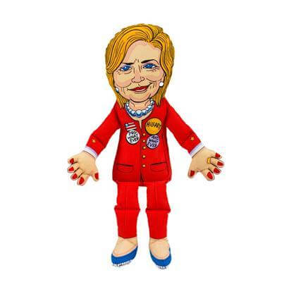 Hillary Political Parody 17" Squeaker Dog Toy