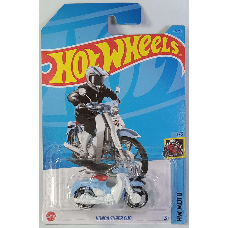 Hot Wheels 2023 Mainline HW Moto Series 1:64 Scale Diecast Cars (International Card), Honda Super Cub 3/5 87/250 HKH74