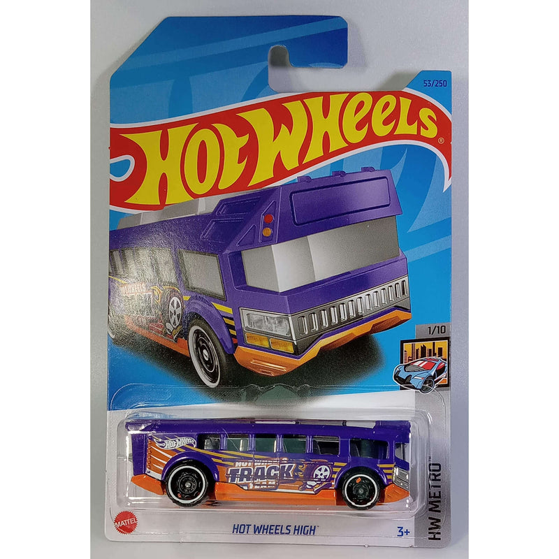 Hot Wheels 2023 Mainline HW Metro Series 1:64 Scale Diecast Cars (International Card), Hot Wheels High 1/10 53/250 HKG91