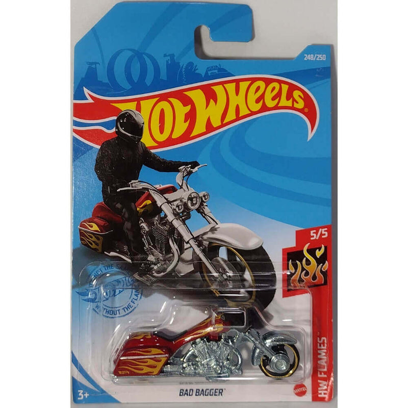 Hot Wheels 2021 HW Flames Series Cars, Bad Bagger 5/5 248/250