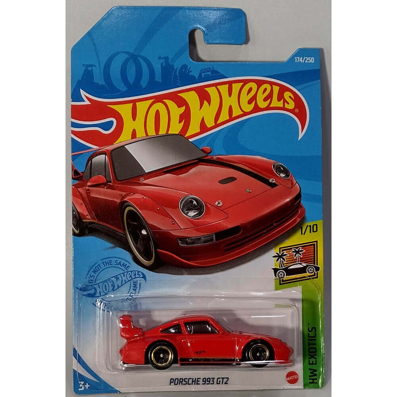Hot Wheels 2021 HW Exotics Series Cars Porsche 993 GT2 (Red) 1/10 174/250