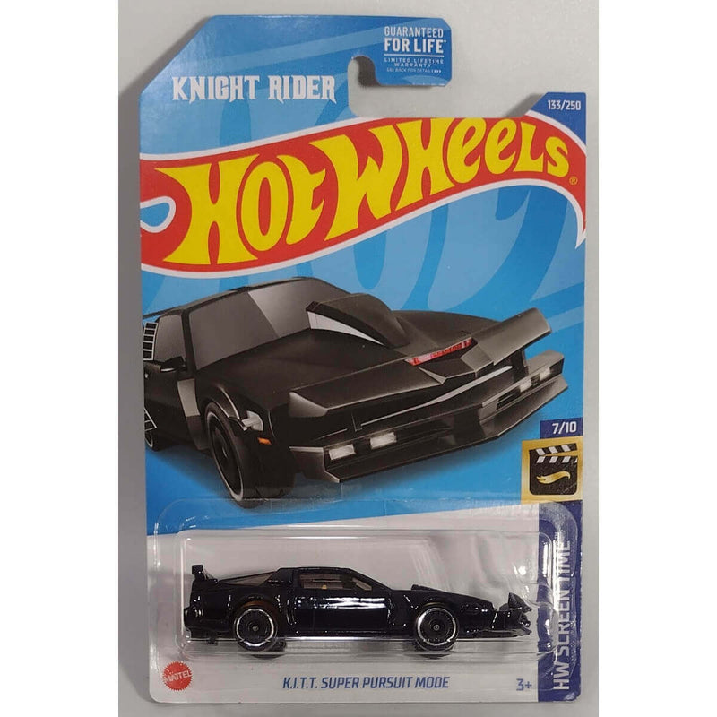 Hot Wheels 2022 HW Screen Time Series Cars (US Card), Knight Rider K.I.T.T. Super Pursuit Mode 7/10 133/250