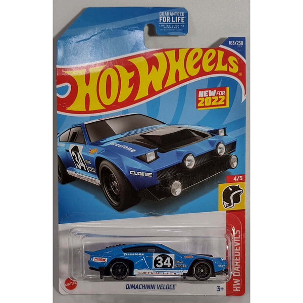 Hot Wheels 2022 HW Daredevils Series Cars (US Card), Dimachinni Veloce 4/5 163/250