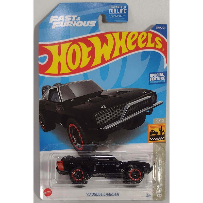 Hot Wheels 2022 Baja Blazers Series Cars (US Card), Fast & Furious '70 Dodge Charger 9/10 129/250
