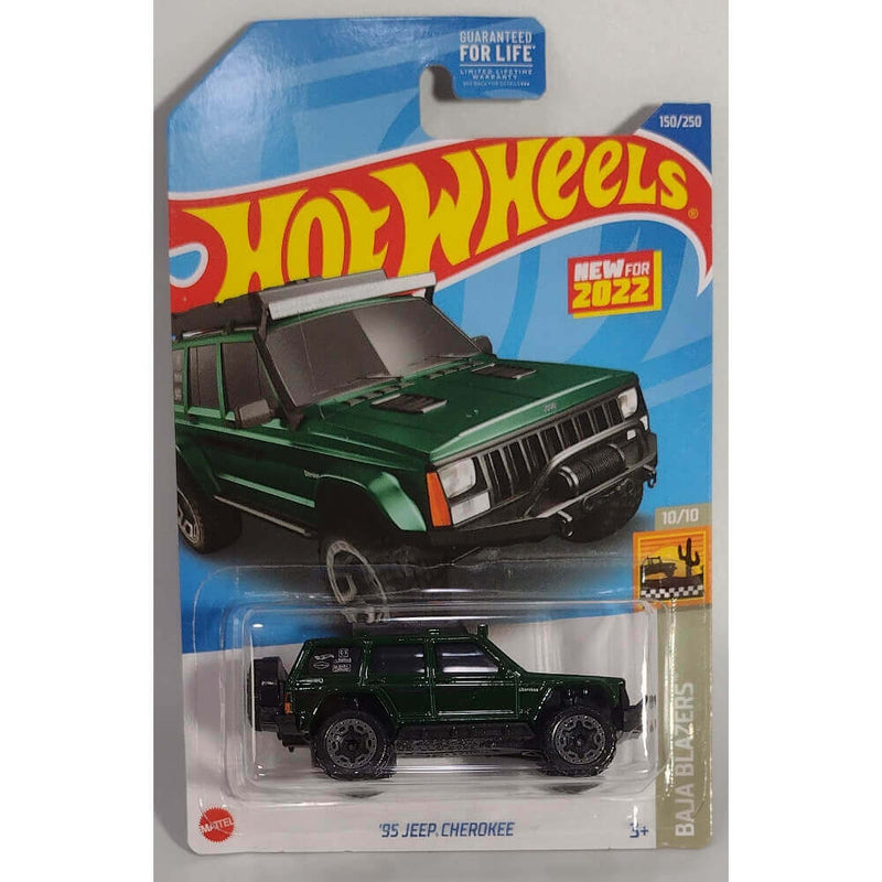 Hot Wheels 2022 Baja Blazers Series Cars (US Card), '95 Jeep Cherokee 10/10 150/250