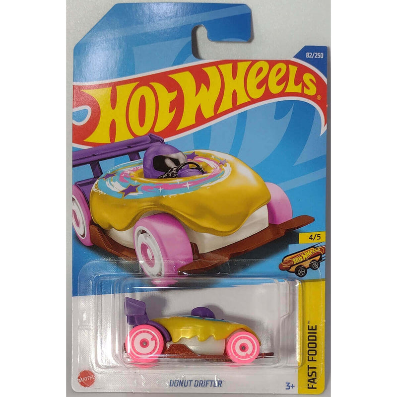 Hot Wheels 2022 Mainline Fast Foodie Series Cars (International Card) Donut Drifter