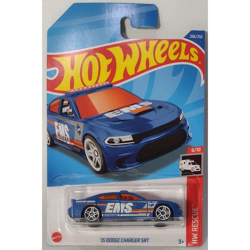 Hot Wheels 2022 HW Rescue Series Cars '15 Dodge Charger SRT 6/10 206/250 HCW24