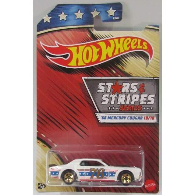 Hot Wheels Stars and Stripes Series Vehicle '68 Mercury Cougar 10/10