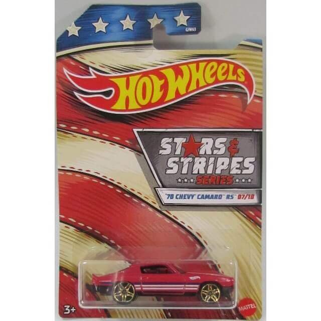 Hot Wheels Stars and Stripes Series Vehicle '70 Chevy Camaro RS 07/10