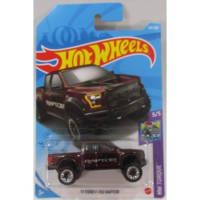 Hot Wheels 2021 Torque Series Cars '17 Ford F-150 Raptor (Red-Brown) 5/5 167/250