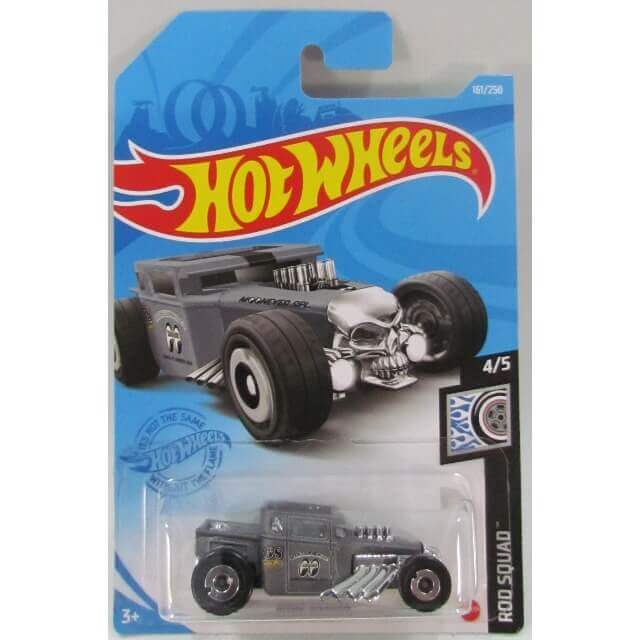 Hot Wheels 2021 Rod Squad Series Cars Bone Shaker (Gray) 4/5 161/250