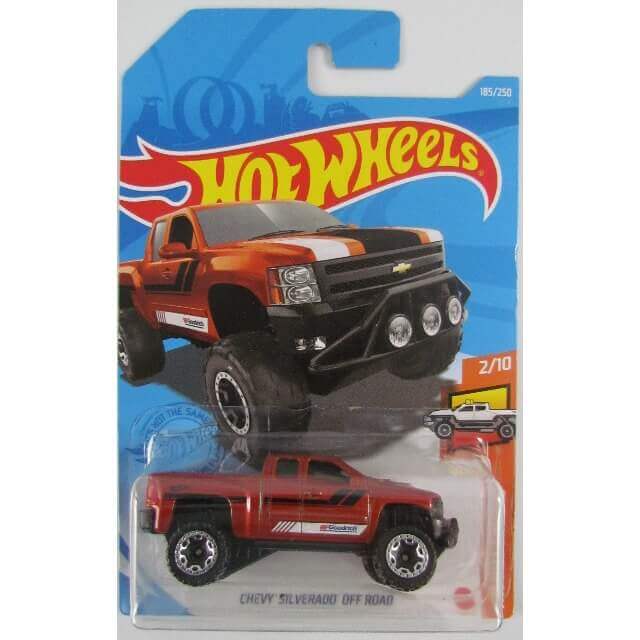 Hot Wheels 2021 HW Hot Trucks Series Cars Chevy Silverado Red Off Road 2/10 185/250