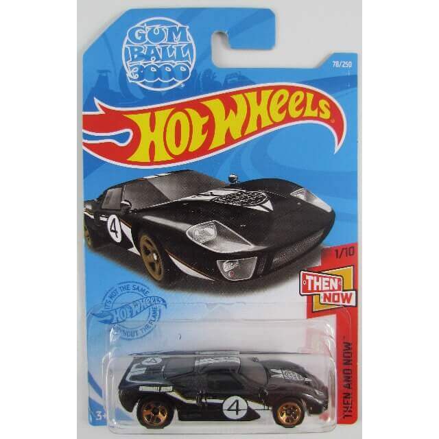Hot Wheels 2021 Then and Now Ford GT-40 (Black) 1/10 78/250