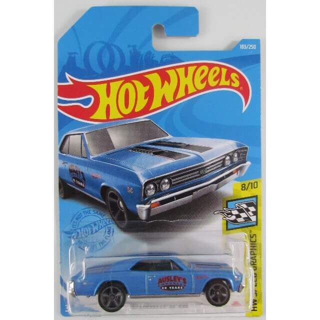 Hot Wheels 2021 Speed Graphics Series Cars '67 Chevelle SS 396 (Blue) 8/10 183/250