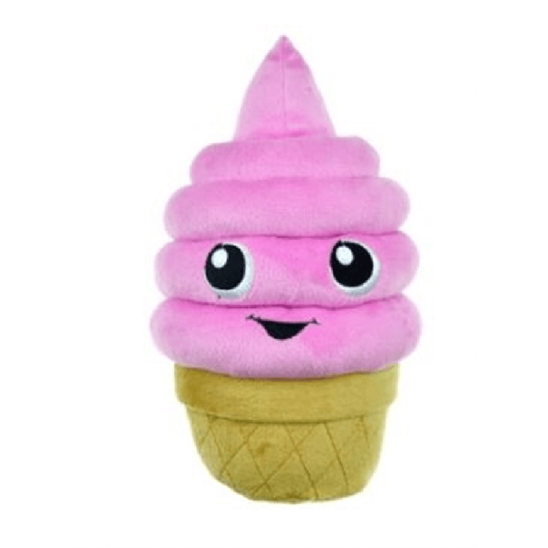 Food Junkeez Plush Large Ice Cream Cone Dog Toy