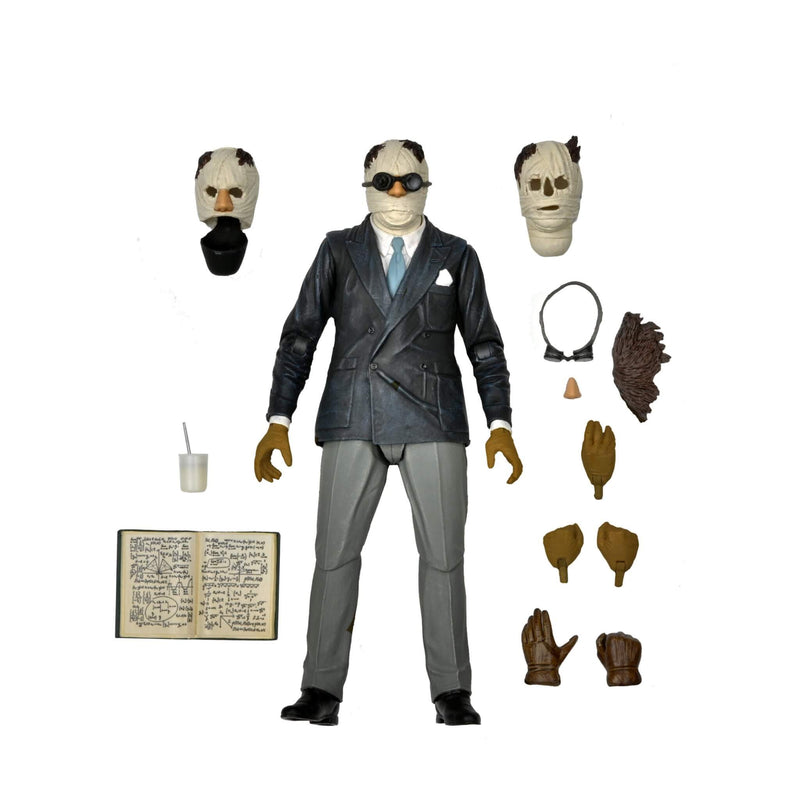 NECA Universal Monsters Ultimate Invisible Man 7″ Scale Action Figure with accessories