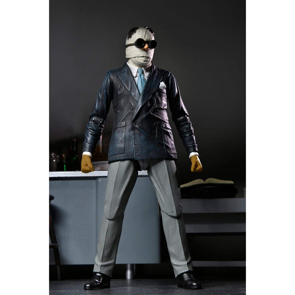 NECA Universal Monsters Ultimate Invisible Man 7″ Scale Action Figure, full front view